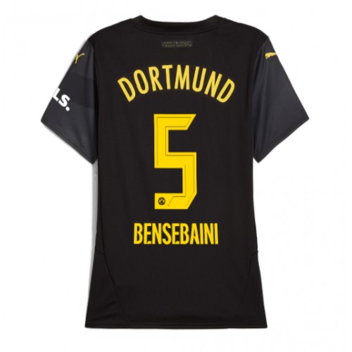 Dres Borussia Dortmund Ramy Bensebaini #5 Gostujuci za Žensko 2024-25 Kratak Rukav